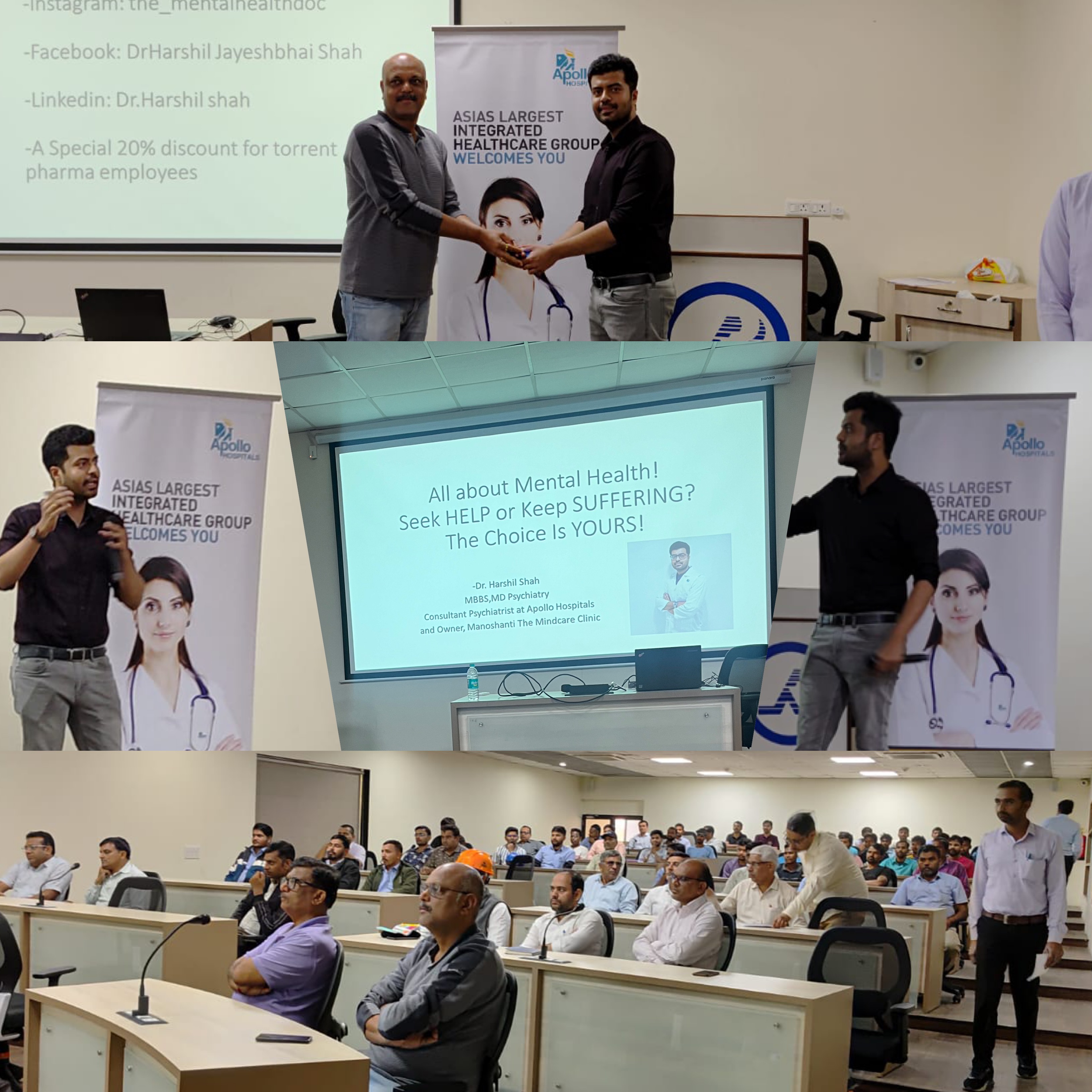 Conducted a health talk seminar on mental health at 