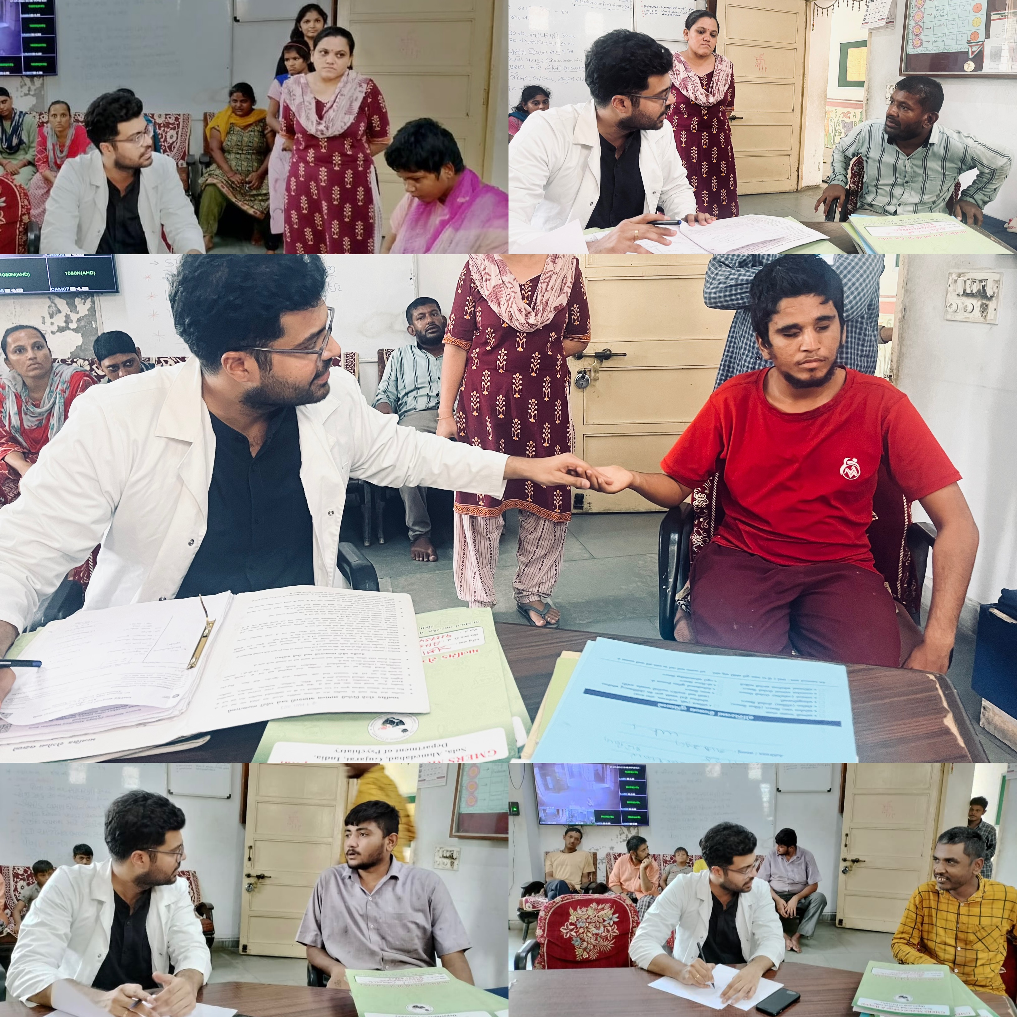 Dr. Harshil collaborated with “Blind people’s association”(Andhjanmandal) , visited Blind people’s school (MSM BPA) and educated and treated the children with special needs.